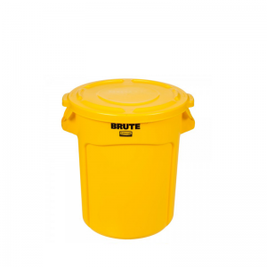 FG262000YEL BRUTE 20 Gallon Container with Lid -Yellow