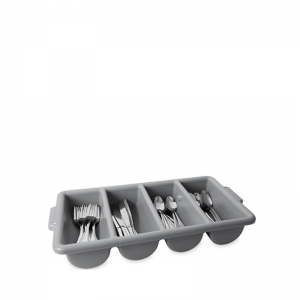 FG336200GRAY Cutlery Bin 4 Compartment